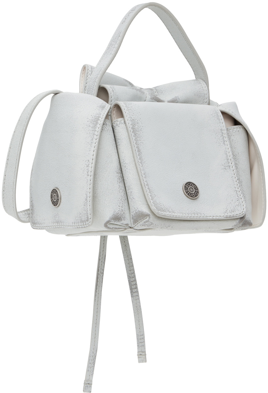 Acne Studios ホワイトボディバッグ Acne Studios - Camero Camera Shoulder Bag - Cream white
