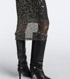 Marant Etoile Nehjany sequined midi skirt