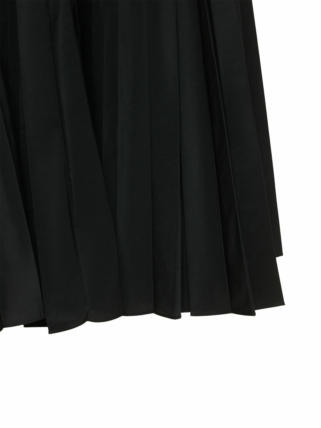 ROCHAS Sleeveless Pleated Taffeta Long Dress