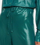Oseree - Lamé wide-leg pants