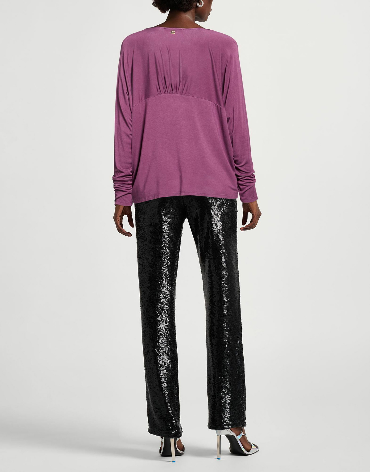 Manila Grace Womens Top Plum