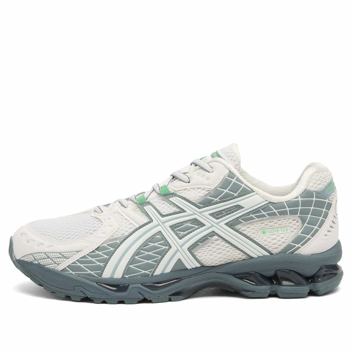 Asics GEL-Nimbus 10.1 Gore Tex Sneaker in White/Fjord Grey