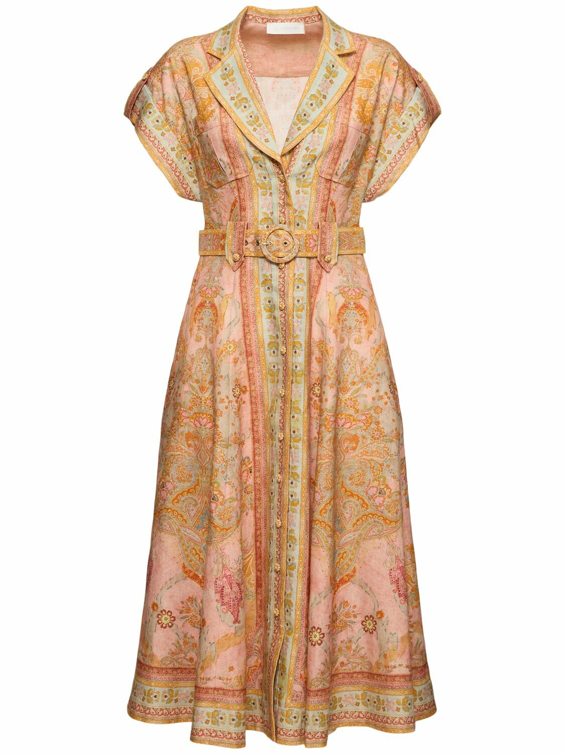 【Zimmermann】Acacia broderie anglaise linen midi dress Zimmermann ACACIA BRODERIE MIDI DRESS | REVERSIBLE