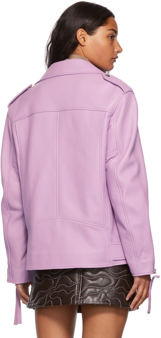 Lilac Leather Jacket