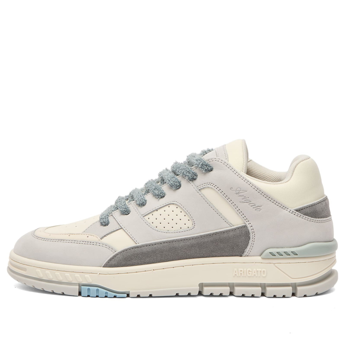 Axel Arigato Men's Area Lo Sneaker in Grey/Dark Grey
