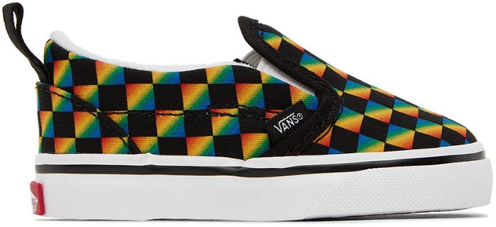 Photo: Vans Baby Multicolor Checkerboard Slip-On V Sneakers