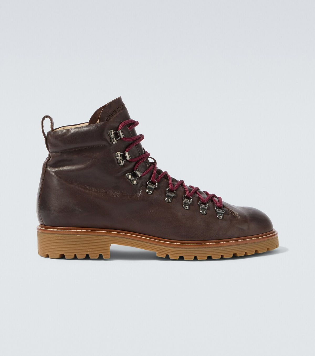 Eleventy Leather lace-up boots