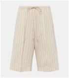 Toteme Pinstripe twill shorts