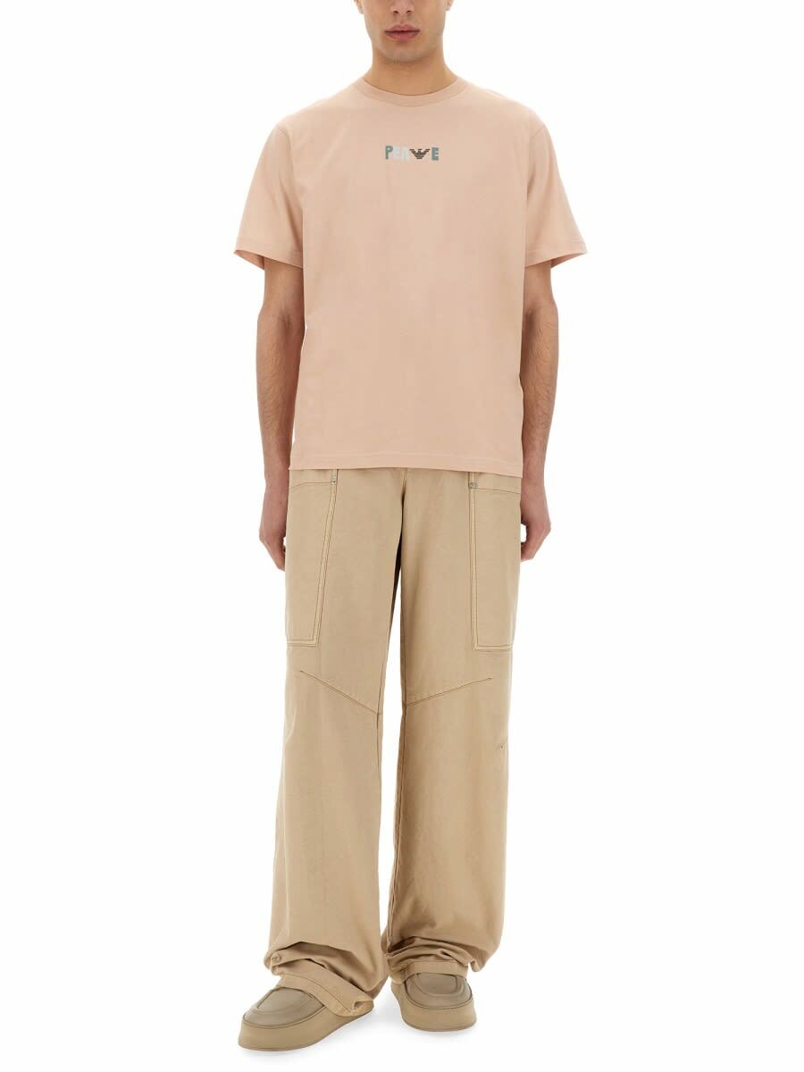 Emporio Armani T-shirt With Maxi Print Capsule Peace Asv