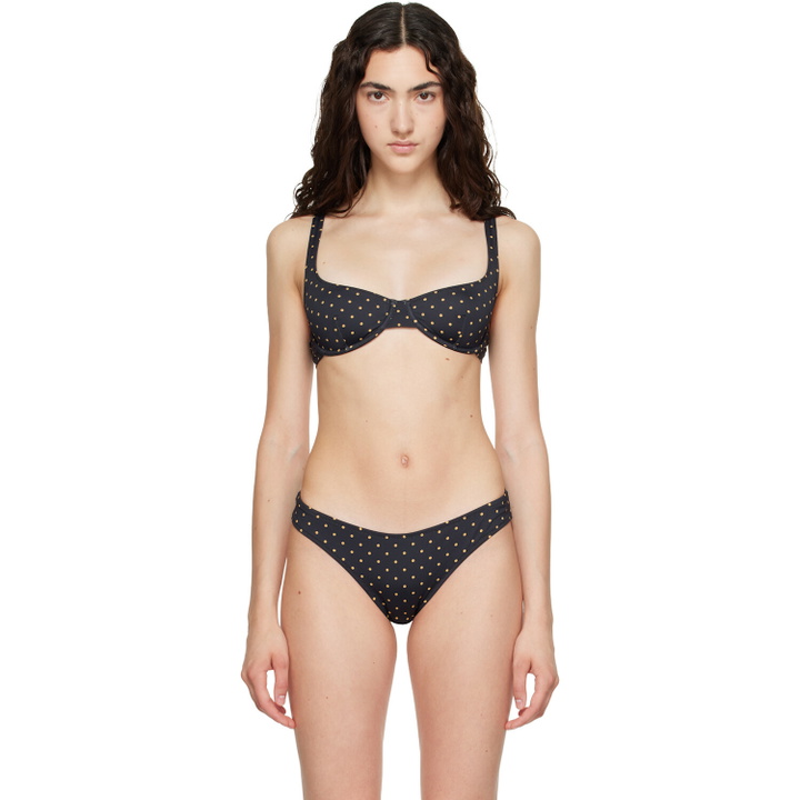 Photo: Fruity Booty Black Celine Polka Bikini Top