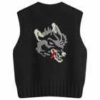 END. x YMC Handknitted Vest in Black