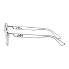 Balenciaga Gunmetal Metal Glasses
