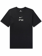 Nike - Sportswear Logo-Print Cotton-Jersey T-Shirt - Black