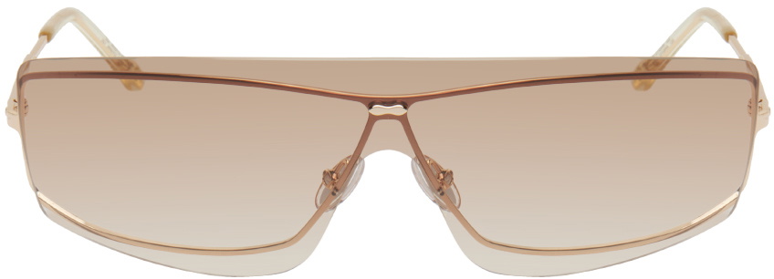 Isabel Marant Gold Show Shield Sunglasses Isabel Marant