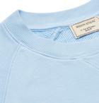 Maison Kitsuné - Logo-Print Loopback Cotton-Jersey Sweatshirt - Blue