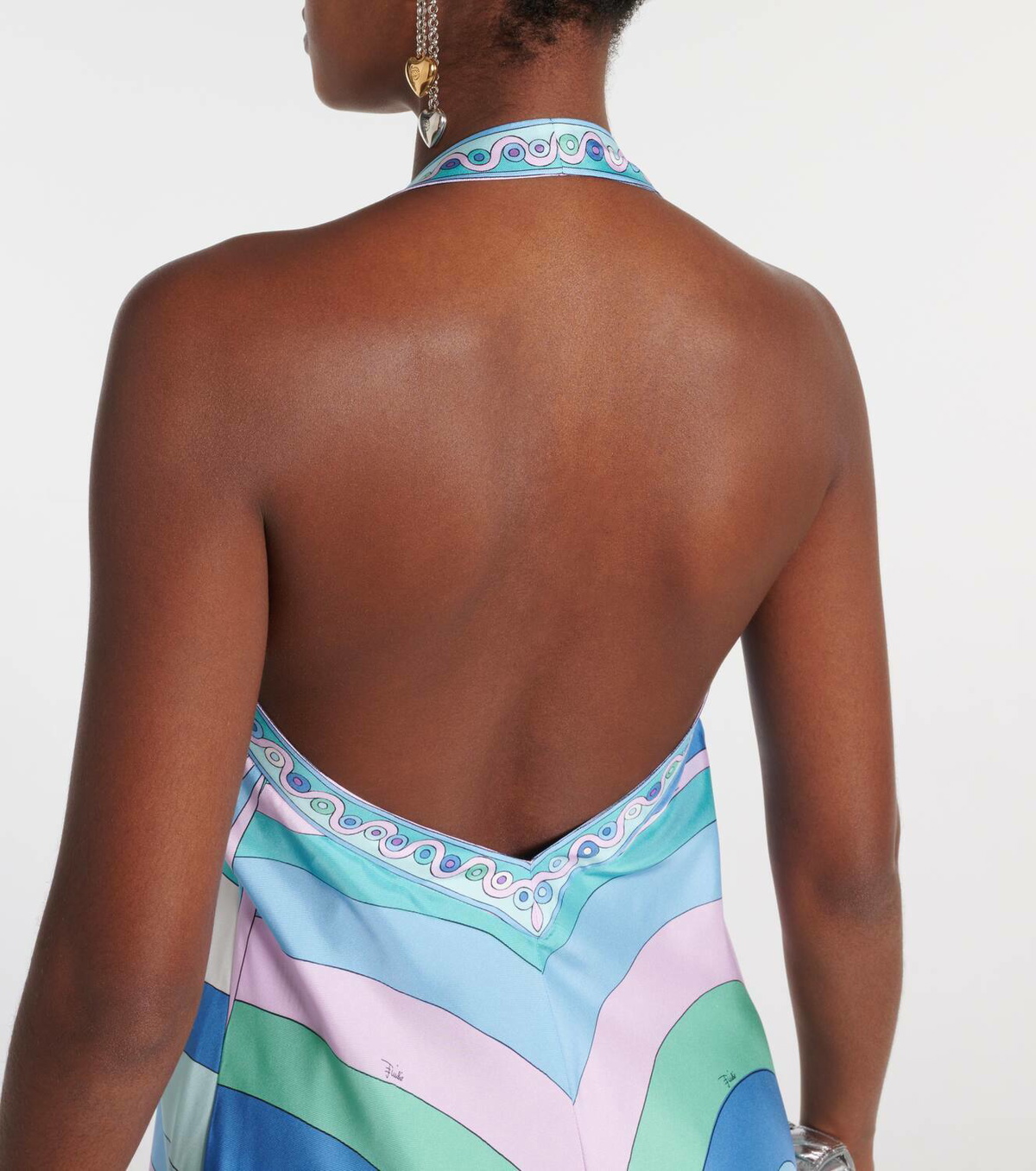 Pucci Iride silk twill maxi dress Emilio Pucci
