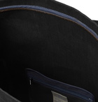 Bleu de Chauffe - Concorde Leather-Trimmed Regentex Ripstop Holdall - Black