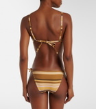 Isabel Marant Feride striped triangle bikini top