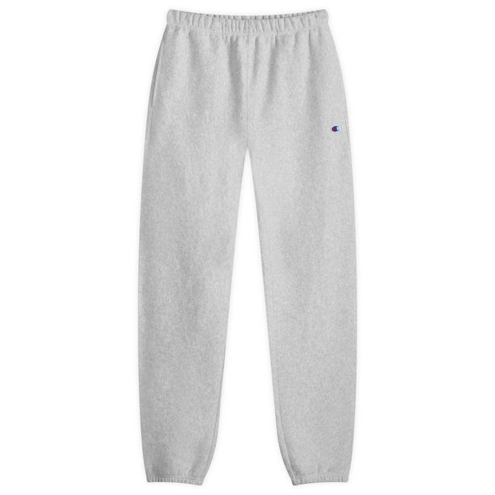 Photo: Champion Men's Classic Cuffed Sweat Pants in Grey Marl