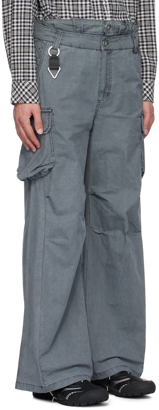 C2H4 Gray Weathering Volume Cargo Pants