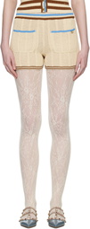 Valentino Beige Cotton Shorts
