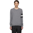 Maison Margiela Grey Stripes Crewneck Sweater