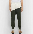 Nike - Slim-Fit Tapered Colour-Block Fleece-Back Cotton-Blend Jersey Sweatpants - Green