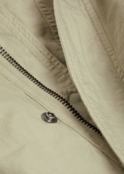 A.P.C. Hooded Cotton Parka Coat Khaki