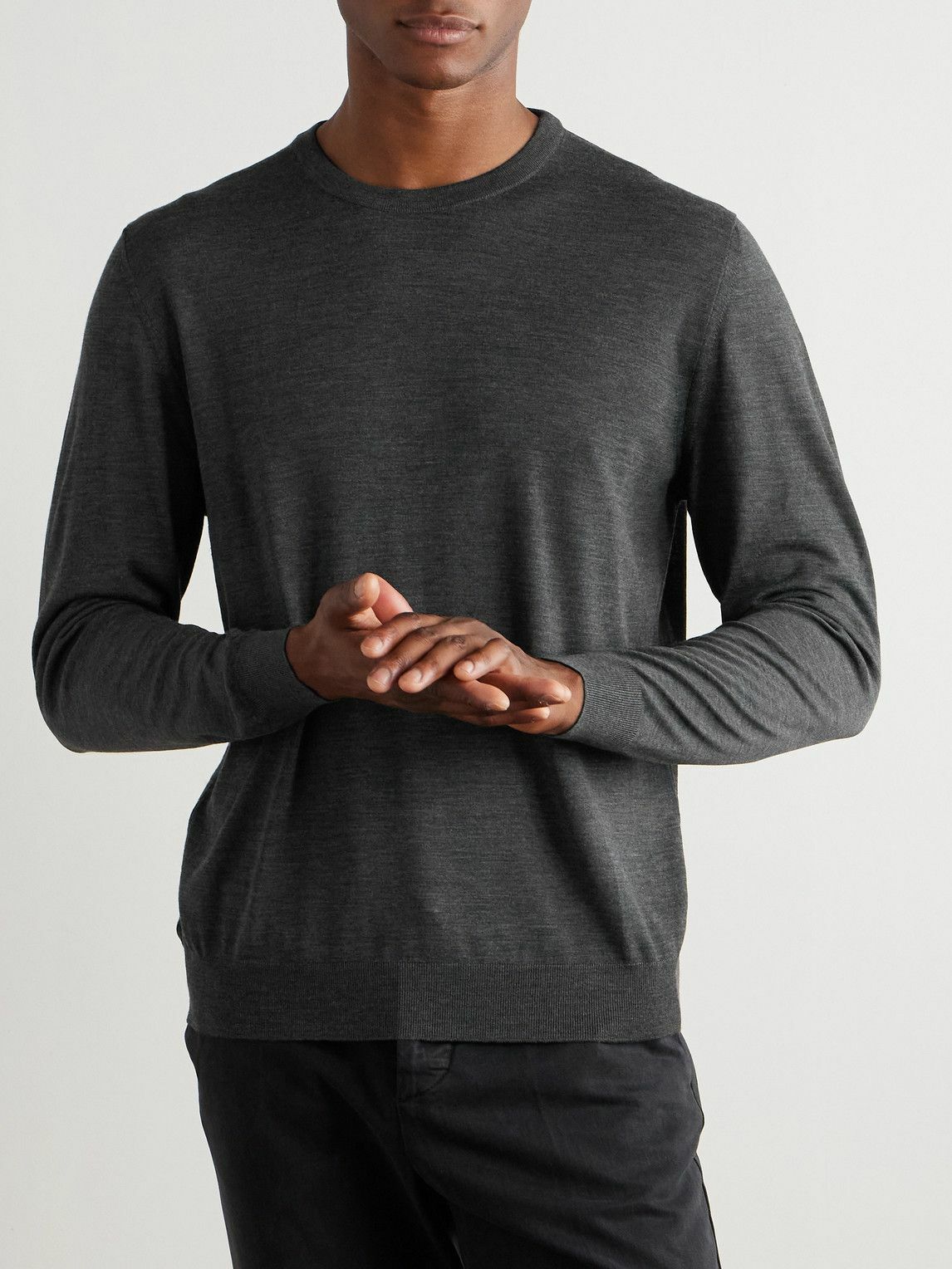 Kiton - Wool Sweater - Gray