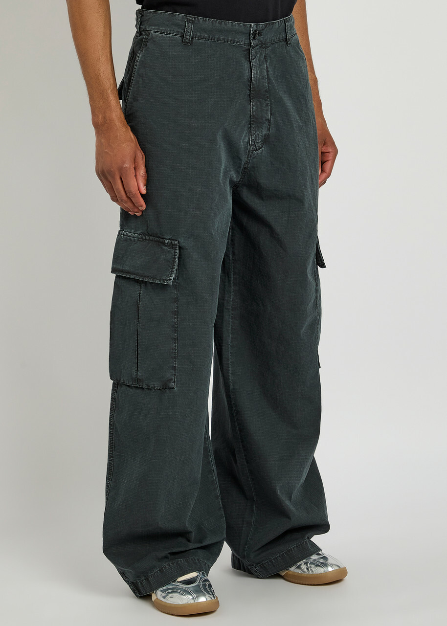 Acne Studios Fine-check Cotton Cargo Trousers Black Acne Studios Acne Studios Fine-check Cotton Cargo Trousers Black Acne Studios