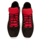 Fendi Black and Red Logo Tab Sneakers