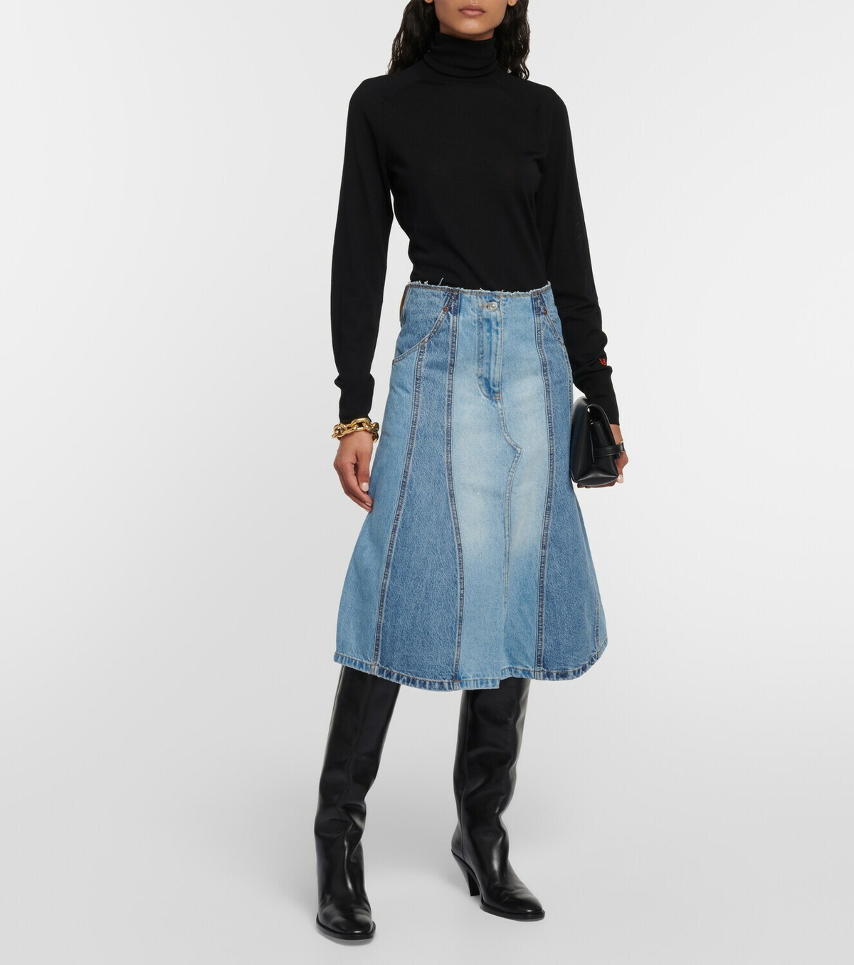 Victoria Beckham Denim midi skirt Victoria Beckham