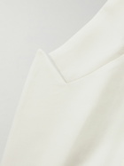 Alexander McQueen - Slim-Fit Double-Breasted Asymmetric Wool Blazer - Neutrals