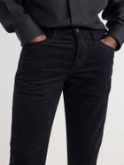 TOM FORD - Slim-Fit Cotton-Blend Corduroy Trousers - Black