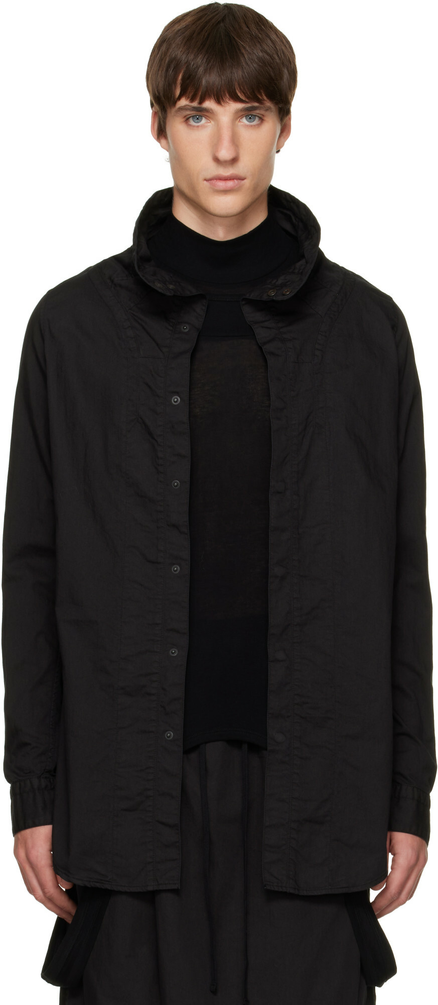 Julius Black Volcano Seamed Shirt