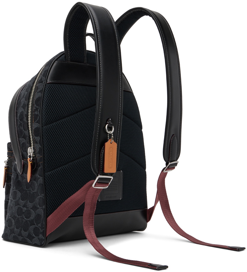 coach バックパック Coach 1941 Black Charter Denim Backpack Coach 1941