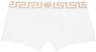 Versace Underwear Three-Pack Multicolor Greca Border Boxers