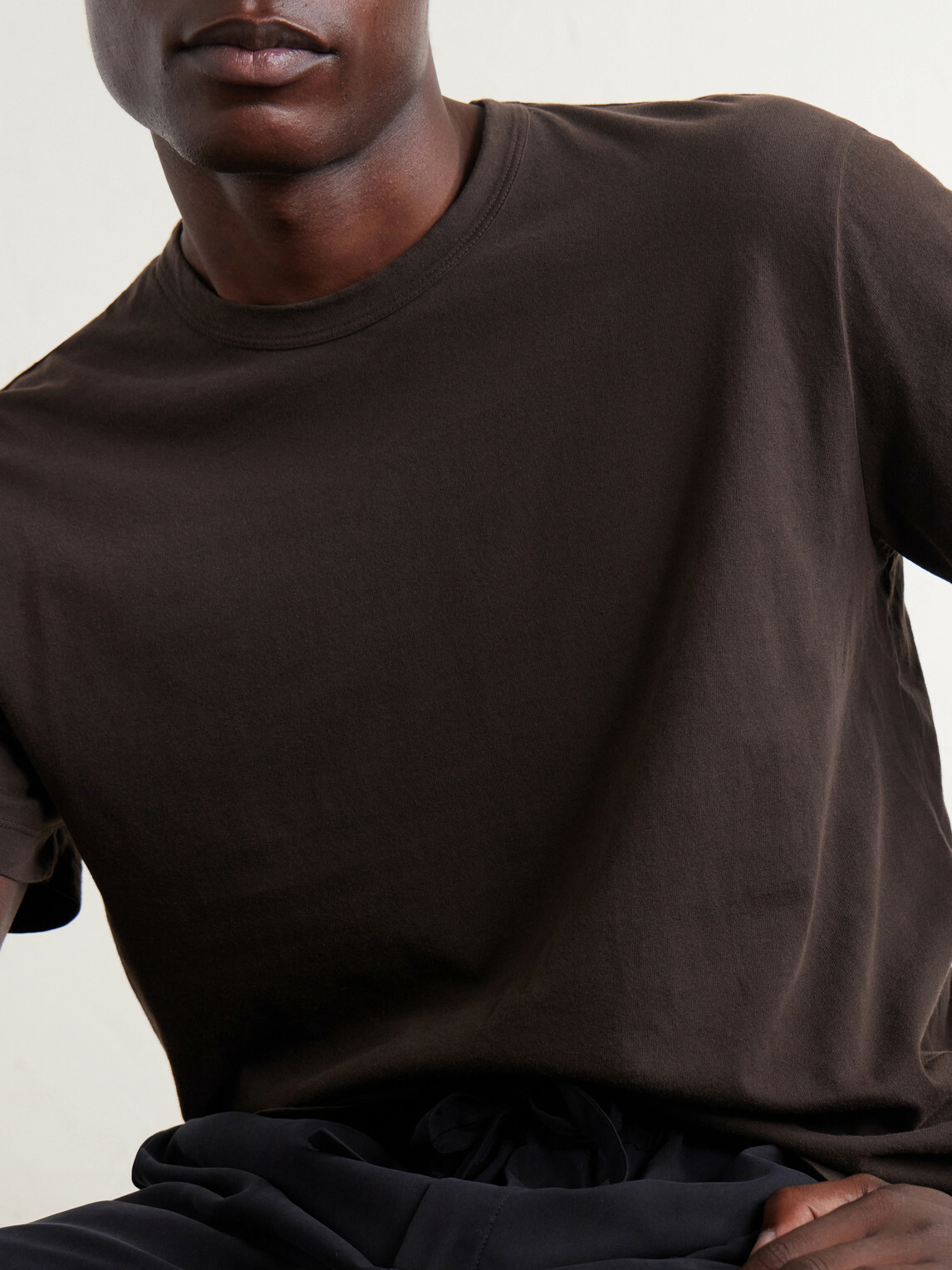 James Perse - Combed Cotton-Jersey T-Shirt - Brown