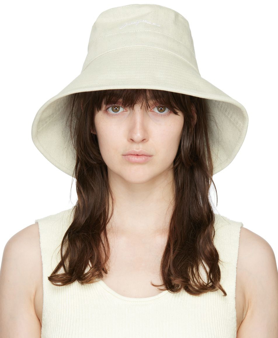 Jacquemus Off-White Le Papier 'Le Bob Linu' Bucket Hat Jacquemus