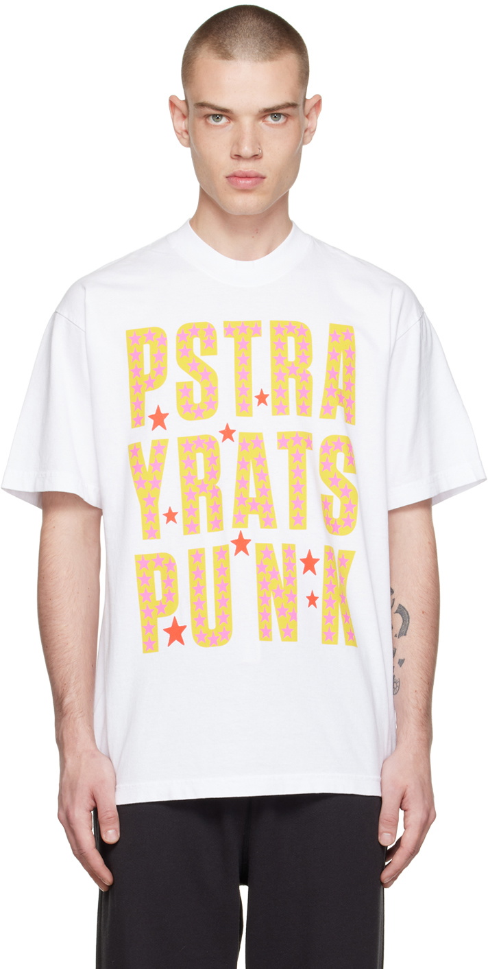 Stray Rats White 'Ratgirl' T-Shirt Stray Rats