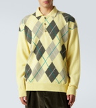 JW Anderson Argyle wool polo sweater