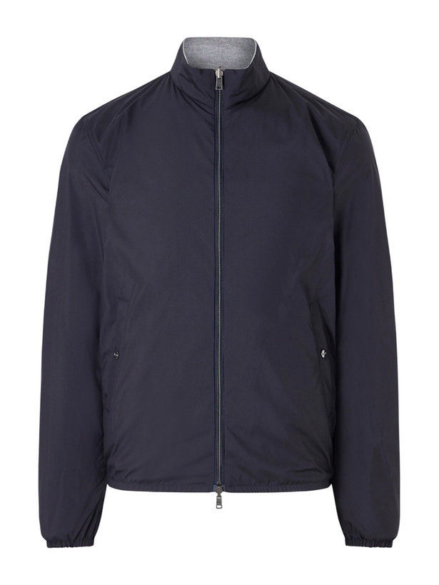 Photo: Herno - Reversible Shell and Jersey Jacket - Blue