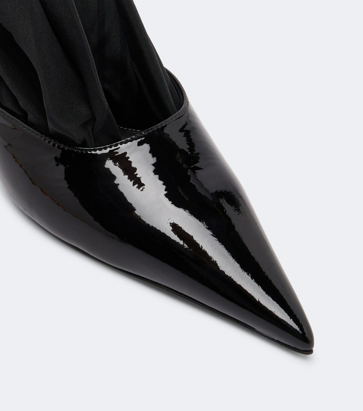 Toteme Scarf patent leather slingback pumps