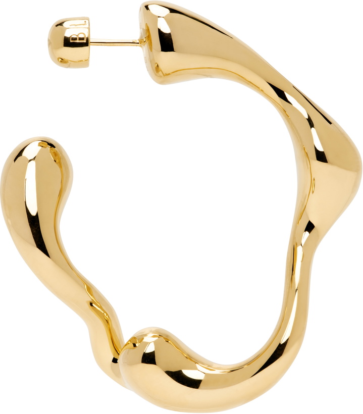 Photo: Maria Black Gold Splash Hoop Large Right Single Earring