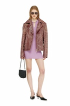 Diesel Short polo dress in silk-blend rib knit - Dresses - Woman -