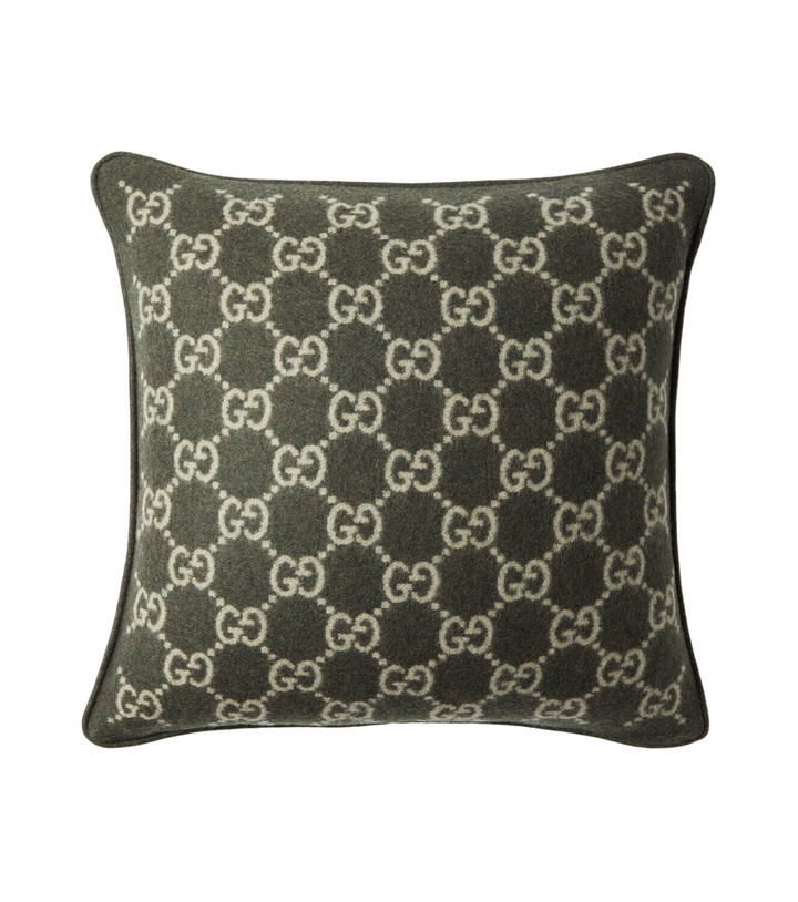 Photo: Gucci GG wool and cashmere jacquard cushion