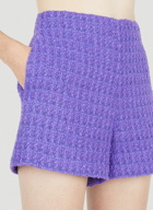 Boucle Shorts in Purple