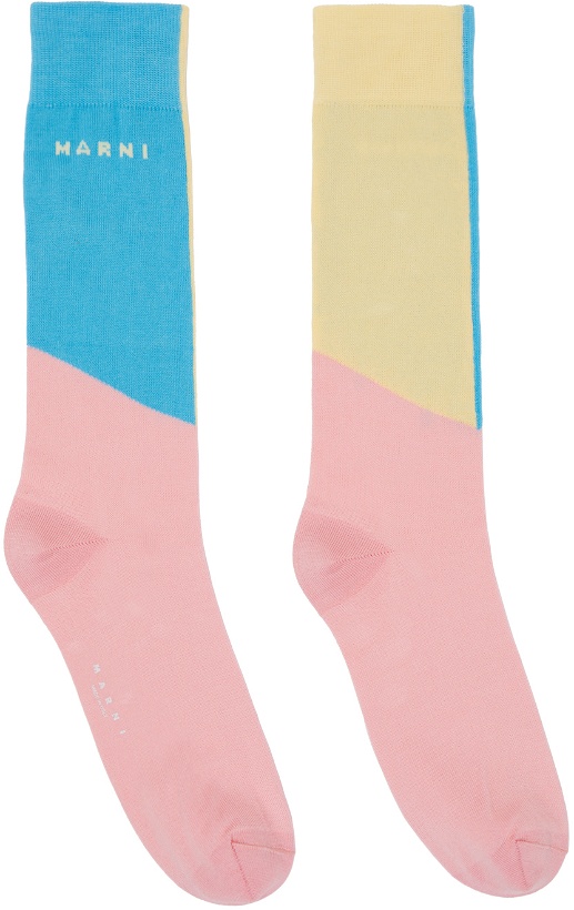 Photo: Marni Multicolor Color Block Socks