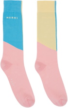 Marni Multicolor Color Block Socks