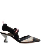 Fendi Colibrì mesh slingback pumps